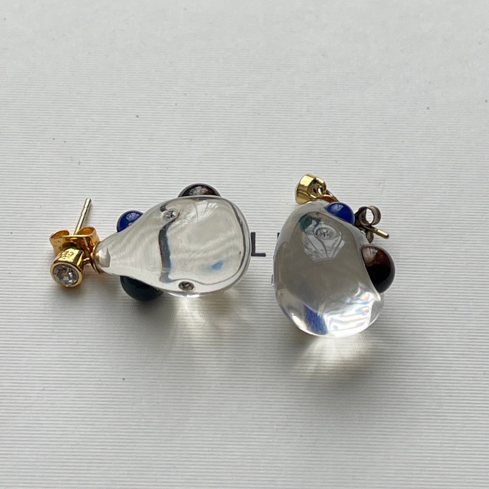 baroque crystal earrings - Picture 3 of 6